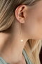 Heliophilia Silver Pendientes de Plata de Ley 925 con Recubrimiento de Oro y Circón